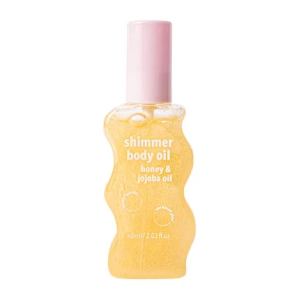 Shimmer Body Oil with Honey & Jojoba - Pink Cap